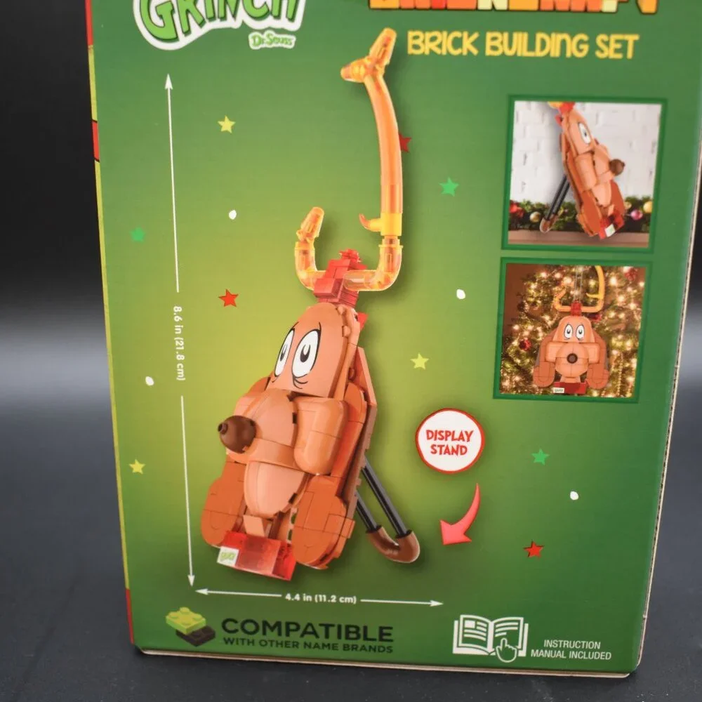 Dr.Seuss The GRINCH Brickcraft Building Set with Max Compatible Lego, New in Box